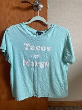 Wildfox Mint Green 'Tacos & Margs' Graphic Tee